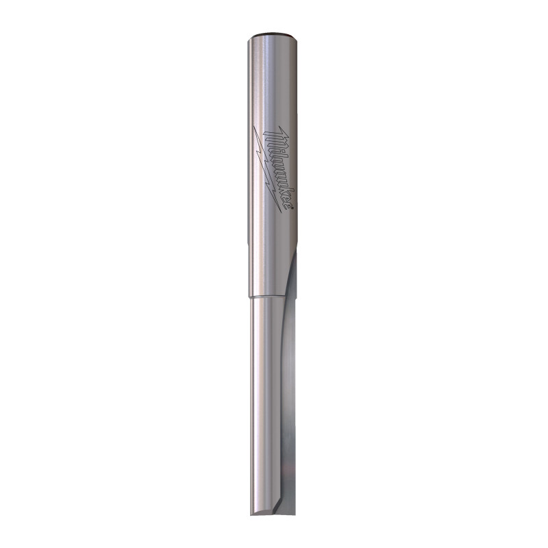 Fresa Madera 1/4" recta 2 filos 6/25,4/60mm MILWAUKEE Ref.4932501163