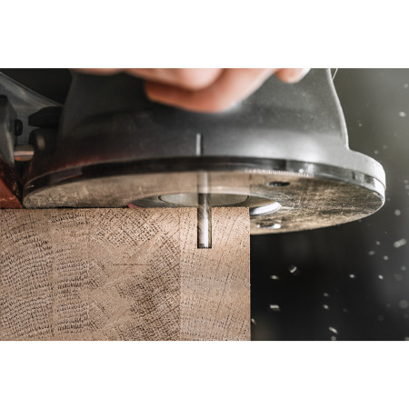 Fresa Madera 1/4" recta 2 filos 6/25,4/60mm MILWAUKEE Ref.4932501163