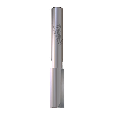 Fresa Madera 1/4" recta 2 filos 8/20/50mm MILWAUKEE Ref.4932500859