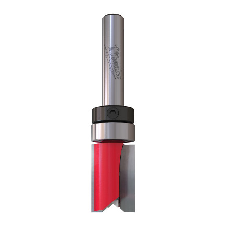 Fresa Madera 1/4" recta de plantilla (con rodamiento) 12,7/19/57,2mm MILWAUKEE Ref.4932500937