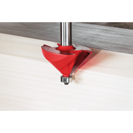 Fresa Madera 12mm para biselar a 45º (con rodamiento) 65/26/76,7mm MILWAUKEE Ref.4932501007