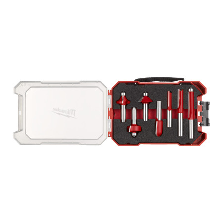 Conjunto de 7 Fresas Madera 12mm (variadas) 2 filos - ajusta a Packout™ MILWAUKEE Ref.4932501054