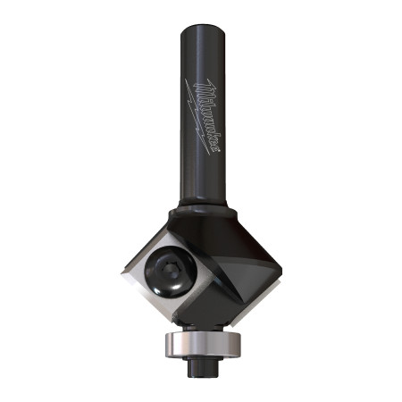 Fresa Madera 8mm de cuchillas reversibles para biselar a 45º (con rodamiento) 29/8/60mm MILWAUKEE Ref.4932501008