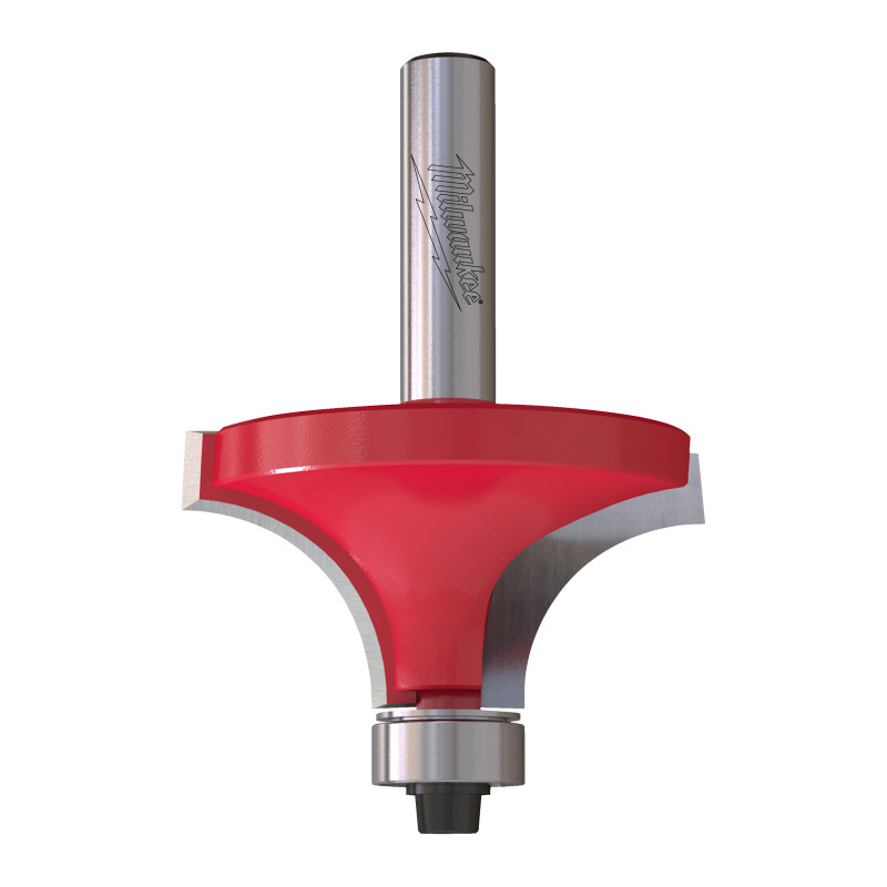 Fresa Madera 8mm para redondear (con rodamiento) 44,5/22/63,5mm MILWAUKEE Ref.4932501031