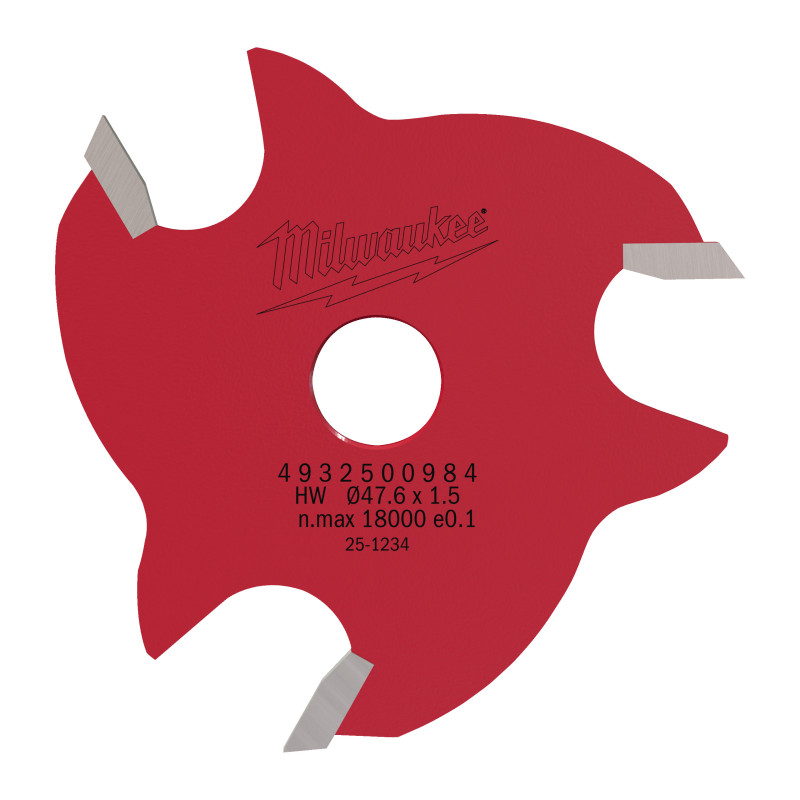 Fresa Madera 8mm circular para ranuras laterales (con rodamiento) 1,5mm MILWAUKEE Ref.4932500984