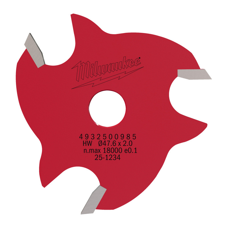 Fresa Madera 8mm circular para ranuras laterales (con rodamiento) 2mm MILWAUKEE Ref.4932500985