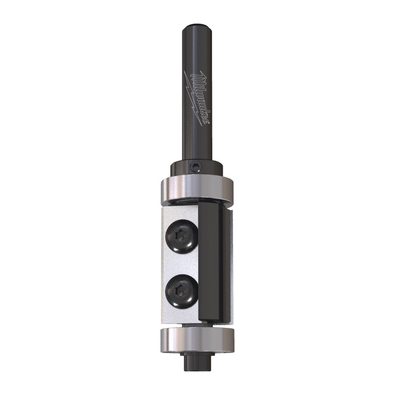 Fresa Madera 8mm de cuchillas reversibles de plantilla y corte al ras (con rodamiento) 19/30/90mm MILWAUKEE Ref.4932500946