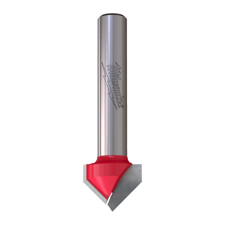 Fresa Madera 8mm para ranurar en V a 90º 16/12,7-8/52,8mm MILWAUKEE Ref.4932500953