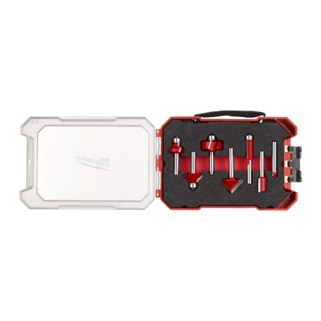 Conjunto de 7 Fresas Madera 8mm (variadas) 2 filos - ajusta a Packout™ MILWAUKEE Ref.4932501052