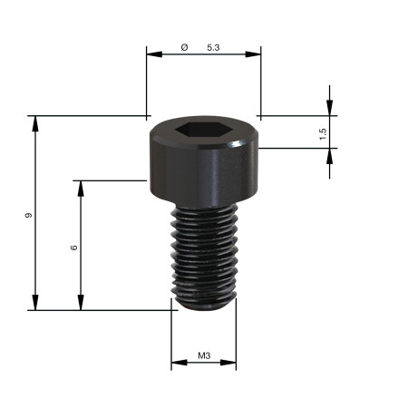 Tornillo S6 M3x6 MILWAUKEE Ref.4932501080