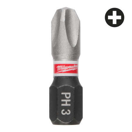 Punta Shockwave PH3 x25mm - 3uds MILWAUKEE Ref.4932500354